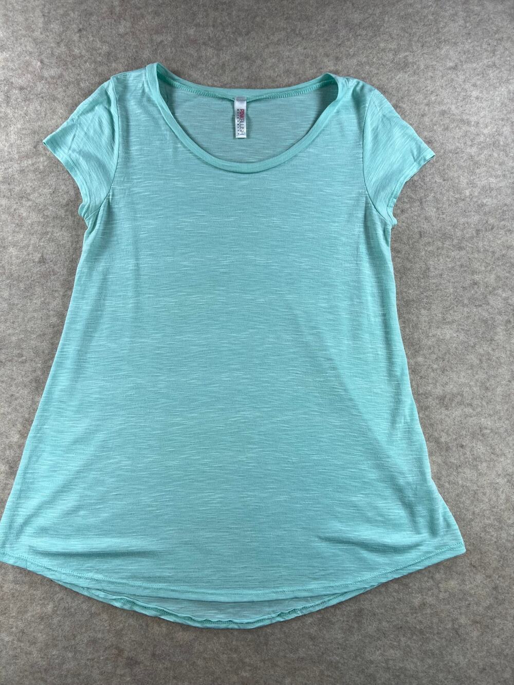 Pinkblush Maternity Aqua Blue Basic Maternity Top T Shirt Size Medium